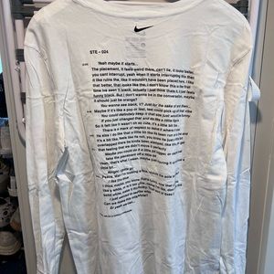 Nike x Off white campus long sleeve in white